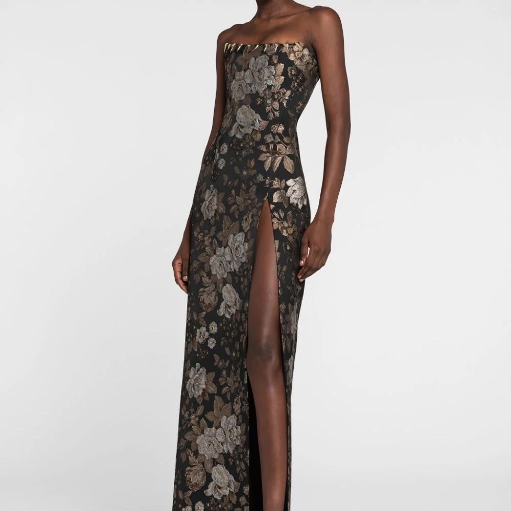 Roberto Cavalli Tiger Tooth Maxi Dress